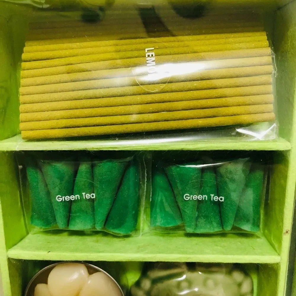NIB: Incense Gift Set - Green Tea & Lemon‎ - Picture 9 of 11